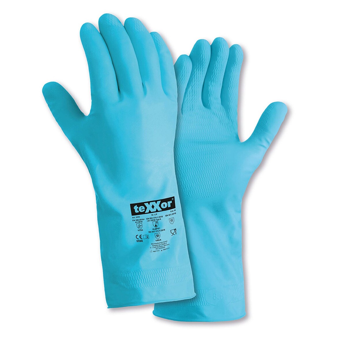 teXXor® Haushaltshandschuhe NATURLATEX, Lebensmittelgeeignet, 2225