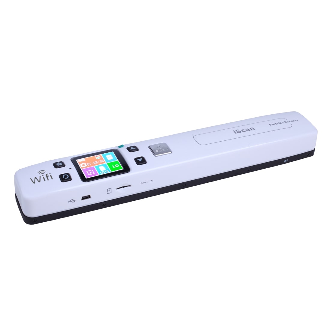 Scanner Portable À Plat Wifi Windows Mac Os Scanneur USB LCD LED Pdf Jpg Blanc + SD 4Go YONIS