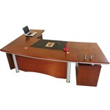 thumbnail of Büromöbel Chef Schreibtisch BERLIN rechts 260 cm Furnier Winkelschreibtisch