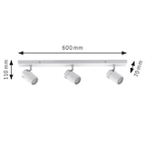 thumbnail of Paulmann Spotlight Zyli  IP44 GU10   230V max. 3x10W dimmbar Weiß#Chrom 66713