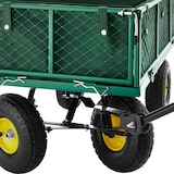 thumbnail of tectake Carrinho de transporte com capa interna + engate de reboque máx. 350 kg  Verde
