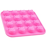 thumbnail of Silikonform Schweinchen - pink 17x17x2cm - Silikon Form Backen, Seife & mehr - Backform