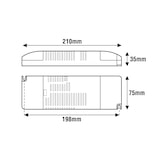 thumbnail of Fonte de alimentação regulável 150W 24V LEF LIGHTING Para fitas LED