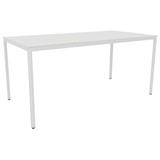 thumbnail of Schreibtisch 4-Fuß, 160x80cm, weiß/weiß