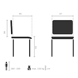 thumbnail of Sedia da visitatore / da conferenza LEVIA VP Tessuto nero hjh OFFICE