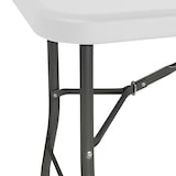 thumbnail of Pack 2 Draagbare Opvouwbare Tafels van Hars 240cm Wit O91