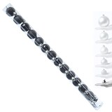 thumbnail of Christbaumkugel Weihnachtskugel bruchfest glänzend matt schwarz 14 Stk