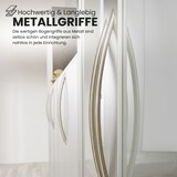 thumbnail of bümö Mehrzweckschrank 80cm breit, Aktenschrank o. Schuhschrank hoch, Schrank mit Regal, Küchenschrank in Nussbaum aus Holz, Vorratsschrank &