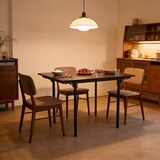 thumbnail of Relaxdays Esstisch klappbar, 2-4 Personen, HBT 76x120x78 cm, platzsparender Klapptisch, Küche, MDF, Eisen, braun/schwarz