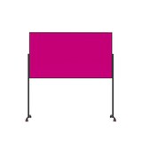 thumbnail of Magnetoplan Design-Moderationstafel Präsentationswand VarioPin - Zweiarmfuß mit 4 Rollen - 100x180cm (BxH) - Pink