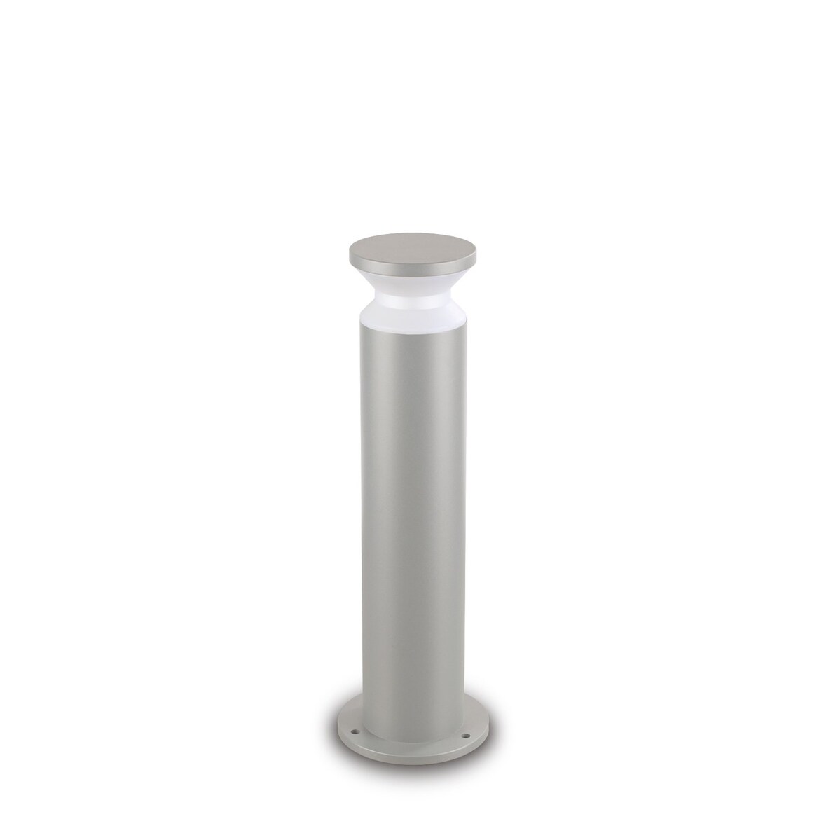 Lampione Per Esterno Contemporaneo Torre Alluminio Grigio 1 Luce E27 15W Ip44