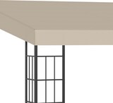 thumbnail of Outsunny Pérgola de Pared 3x3m Cenador de Jardín con Toldo Protección Solar y 2 Orificios de Drenaje Gazebo Carpa de Metal para Fiestas Patio Exterior