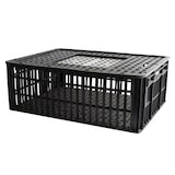 thumbnail of GILAC Cage à poules 2 portes coulissantes 800 x 600 - 105 L - Noir G180801