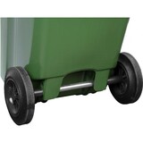 thumbnail of PROREGAL 2-Rad-Mülltonne, 120 Liter, HDPE Kunststoff, HxBxT 94,5x48x54cm, Grün, Mülltonne, Müllgroßbehälter, Mülleimer, Abfalltonne, Müllbehälter