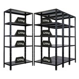 thumbnail of Mega Deal | 4x Schwerlastregal Ares| HxBxT 180x90x40cm | Fachlast 125 kg | Schwarz