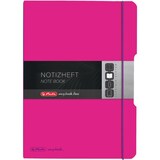 thumbnail of herlitz my.book flex Notizbuch DIN A4 Kariert PP (Polypropylen) Pink Perforiert