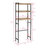 thumbnail of tectake Prateleira de casa de banho Seattle - 67 x 25 x 165,5 cm Madeira industrial clara, carvalho Sonoma