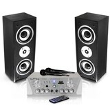 thumbnail of Pack karaoké 100W + HP C810 BL + ampli+2 mic Noir