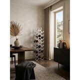thumbnail of Design Aluminium Weinregal 27 Flaschen in Silber 31x98x14 cm, Flaschenregal Wein Zubehör hoch modern, Metall Deko Weinflaschen Halter Schmal Küche
