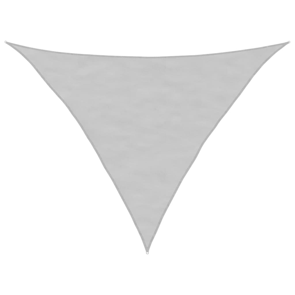 Voile d'ombrage gris clair 2,5x2,5x3,5 m 100% polyester oxford Modèle Oasis Plus