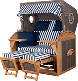 thumbnail of Strandkorb Komplettset - bene living - Borkum XL Teak - PE grau - Modell 518 - inkl. Liftersystem
