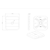 thumbnail of METRO PROFESSIONAL Peso para sombrilla, plástico, 105 x 105 cm, 100-160 kg, negro