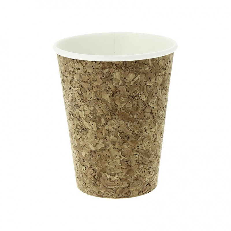 200 200 Uds. Vaso café para llevar de cartón y corcho compostable  Ref PW210CORK12