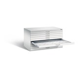 thumbnail of C+P Schubladenschrank Serie 7100_7200 | HxBxT 76x135x96cm | Lichtgrau von PROREGAL