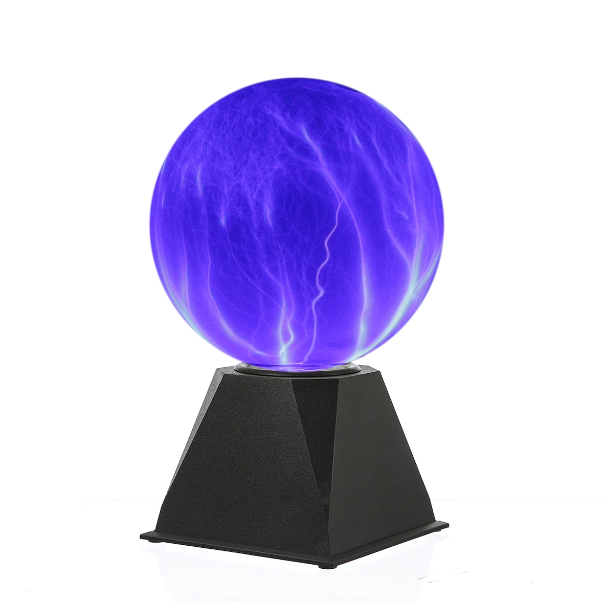 Plasmakugel Plasmaball Retro Lichteffekt mit Blitzshow Automatik blau