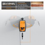 thumbnail of Brandson 20 m Schlauchtrommel - Gartenschlauch - automatisch einziehbar - Schlauchdurchmesser 13 mm - 180 Grad drehbar - kompatibel mit Gardena