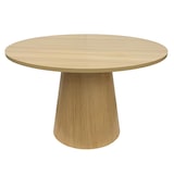 thumbnail of Table à manger scandinave ronde 120 cm effet bois clair