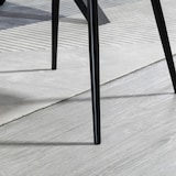 thumbnail of Pack de 2 sillas de comedor sillas decorativas tapizadas en lino sillas de cocina con respaldo reposabrazos y patas de metal 59,5x56,5x81 cm rosa