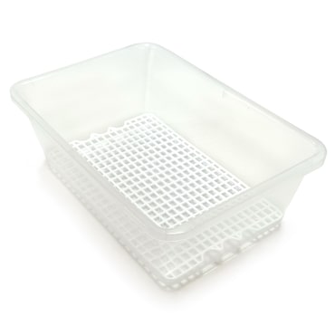 Pack 3 bandejas 6,5L para descongelar alimentos Rejilla anti-goteo Sin BPA's, (35 x 23 x 12cm) - Restaurantes, cocinas, hostelería, catering