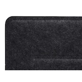 thumbnail of Tischtrennwand HWC-G76, Büro-Sichtschutz Schreibtisch Pinnwand, Schallschutz Stoff/Textil mit Prägung ~ 100x30cm schwarz