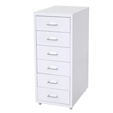 thumbnail of Rollcontainer Boston T851, Schubladenschrank Stahlschrank, 69x28x41cm 6 Schubladen ~ weiß
