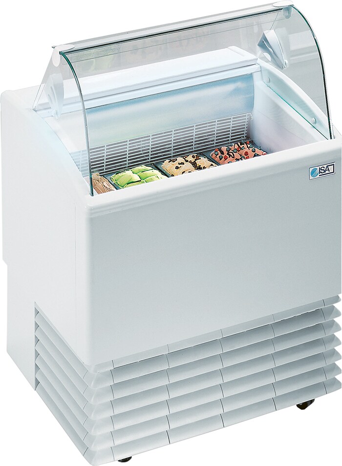 ISA Speiseeisvitrine ISETTA TP LX 4, 245 Liter, RAL 9003 (Signalweiß)
