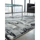 thumbnail of Teppich Velours zeitgenössisch | 200x290cm, 1,1cm Florhöhe, 1,6cm Gesamthöhe | Anthrazit | Schimmernde Details | PARMA-Felino | Kadima Design