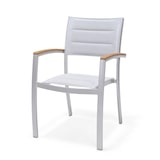 thumbnail of METRO PROFESSIONAL stapelstoel met armleuningen Lynx, aluminium/synthetische stof, zilver