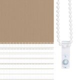 thumbnail of vidaXL Doppelrollo Sandbraun 90x100 cm Stoffbreite 85,9 cm Polyester
