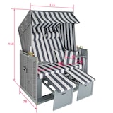 thumbnail of Strandkorb mit Polster, verstellbar, inkl. Schutzhülle