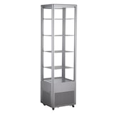 thumbnail of METRO PROFESSIONAL Vetrina panoramica refrigerata GGC3270SV, 51.5 x 48.5 x 189.5 cm, 270 L, 4 ripiani regolabili, con 4 ruote, argento