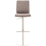 thumbnail of Conjunto de 2 bancos de bar Cobertura em tecido Cadiz aço inoxidável/cinza