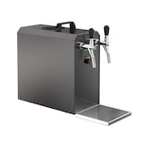 thumbnail of Zapfanlage, Bierzapfanlage STREAM 50 Bierkoffer, Durchlaufkühler 2-leitig Trockenkühler, bis zu 55 L/h - BLACK EDITION,  Kombi,Untertheke, NC Adapter