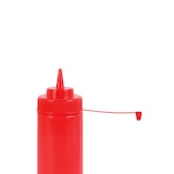 thumbnail of METRO PROFESSIONAL Quetschflasche, Polyethylen/Polypropylen,, Ø 7 x 20 cm, 0.49 L, mit Verschlusskappe, rot, 4 Stück
