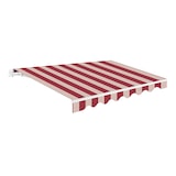 thumbnail of Wasabi - Toldo Exterior Enrolável 4x2,5 Listras Granate - Lona Poliéster – Estrutura Alumínio Inclinável Regulável