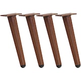 thumbnail of 4er Set Möbelfüße 21 cm dunkelbraun