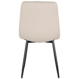 thumbnail of DELUKE® Esszimmerstuhl VOUL - Creme, Samt Gesteppter Polsterstuhl Küchenstuhl mit Bodenschonern Esszimmerstühle Stuhl Küche