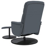 thumbnail of vidaXL Massagesessel mit Fußhocker Dunkelgrau Samt
