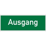 thumbnail of Rettungszeichen, Wortschild Ausgang - 300x105 mm Folie selbstklebend, nachleuchtend