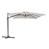 thumbnail of METRO PROFESSIONAL Ampelschirm quadratisch, ohne Volant, Aluminium/Stahl, 3 x 3 m, mit Kurbel und Kippfunktion, silber/grau